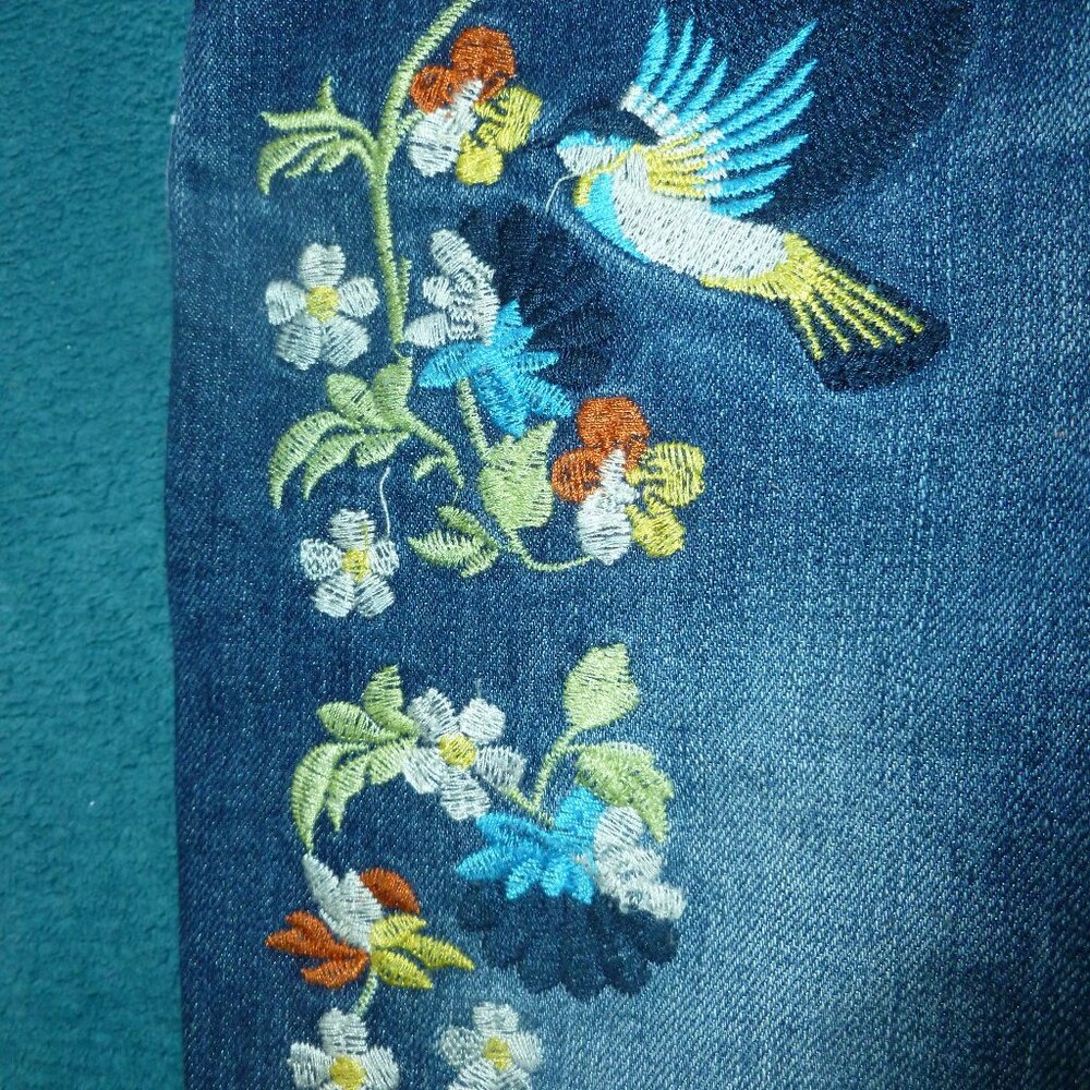Beautiful bird style jeans, Vigoss, Size 8, Blue - Picture 4 of 7